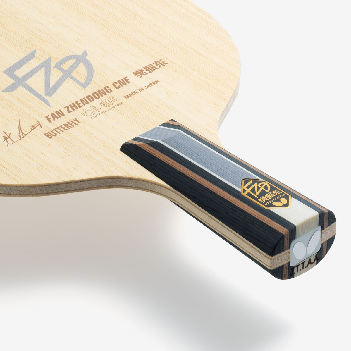 Butterfly Fan Zhendong CNF CS: Close-up of Handle